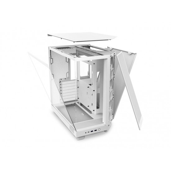 Кутия NZXT H6 Flow Matte White - Middle Tower