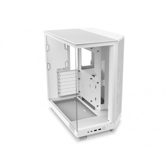 Кутия NZXT H6 Flow Matte White - Middle Tower