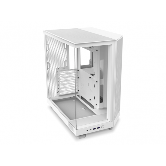 Кутия NZXT H6 Flow RGB Matte White - Middle Tower