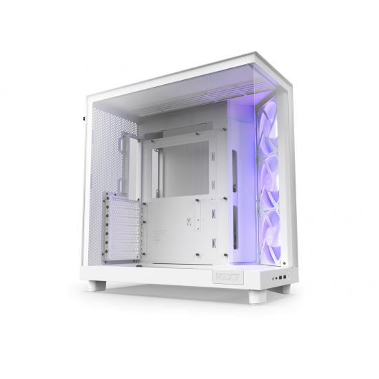 Кутия NZXT H6 Flow RGB Matte White - Middle Tower