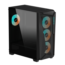 Кутия Gigabyte C301 Black V2, Tempered Glass, Mid-Tower, RGB Fusion Кутия Gigabyte C301 Black V2, Tempered Glass, Mid-Tower, RGB Fusion