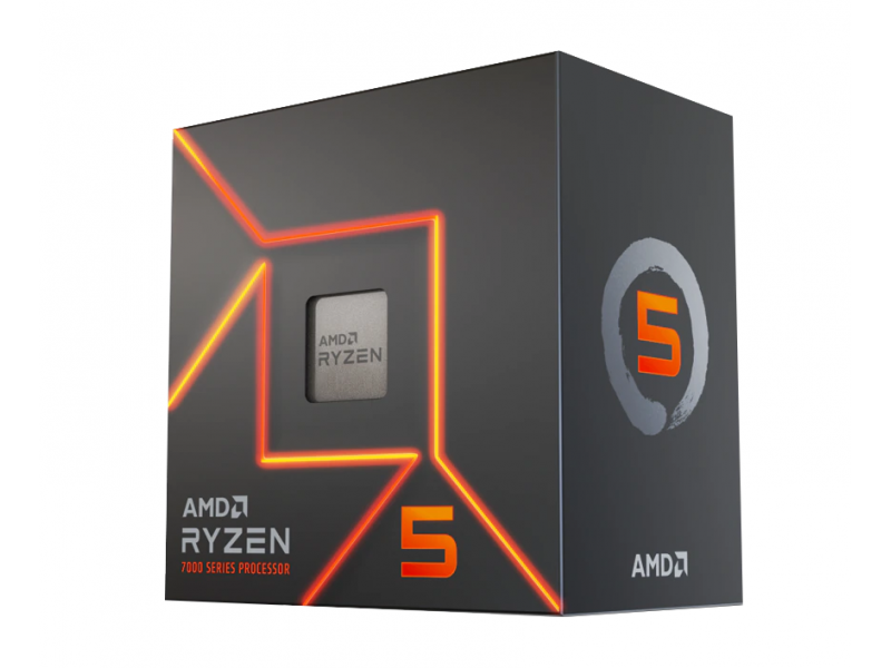 Процесор AMD RYZEN 5 7600 6-Core 3.8 GHz (5.1 GHz Turbo) 32MB/65W/AM5/BOX