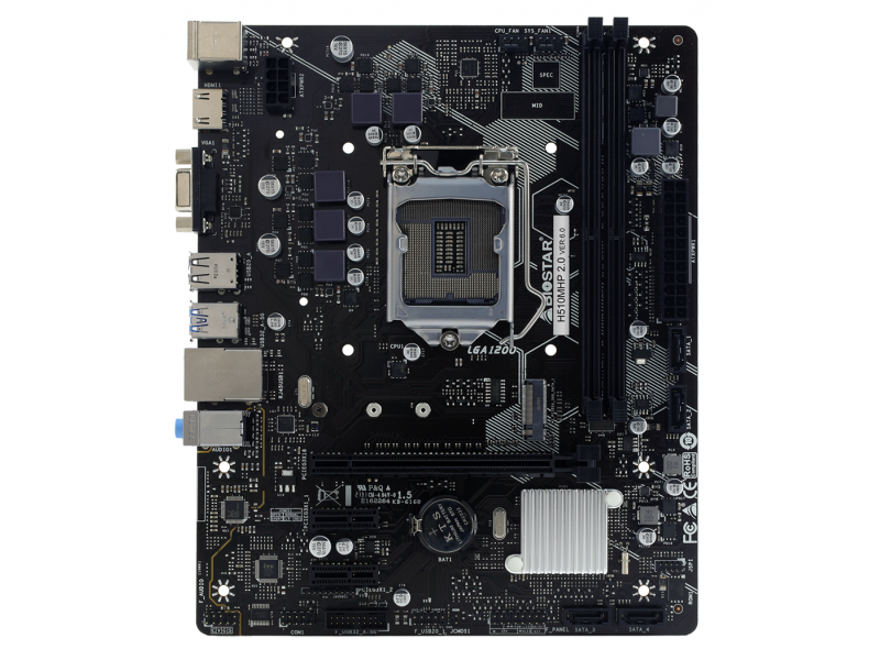 Дънна платка BIOSTAR H510MHP 2.0, LGA1200, DDR4, mATX