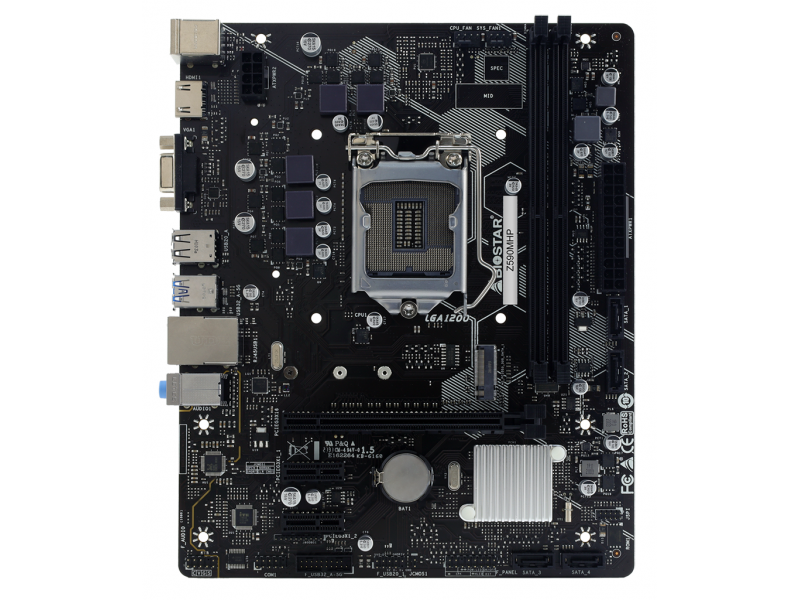 Дънна платка BIOSTAR Z590MHP, Socket 1200, DDR4, mATX