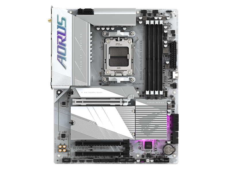 Дънна платка GIGABYTE B650E AORUS ELITE X ICE, Socket AM5, WiFi 6E, DDR5 