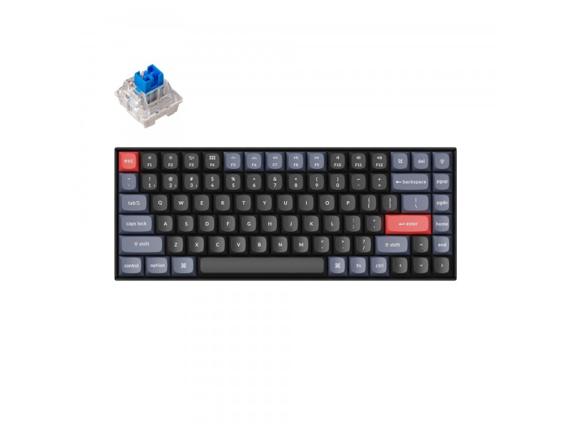 Геймърска механична клавиатура Keychron K2 Pro Hot-Swappable Keychron K Pro Mechanical Blue Switch, White Backlight Plastic Frame