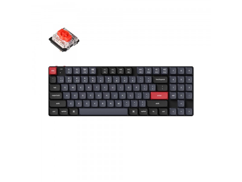 Геймърска Механична клавиатура Keychron K13 Pro TKL Low Profile Gatheron Red Switch - RGB Backlight, Aluminium Frame