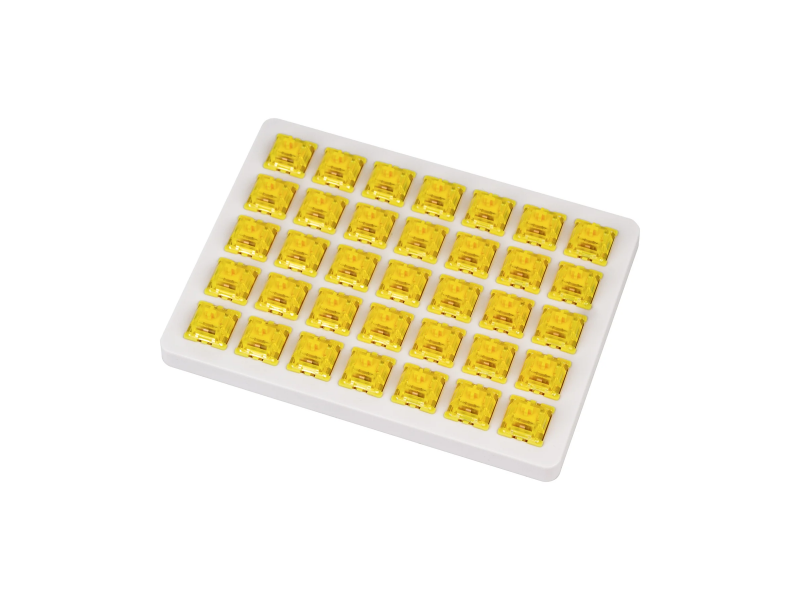 Суичове за механична клавиатура Keychron Gateron Phantom Yellow Switch, Комплект 35 броя