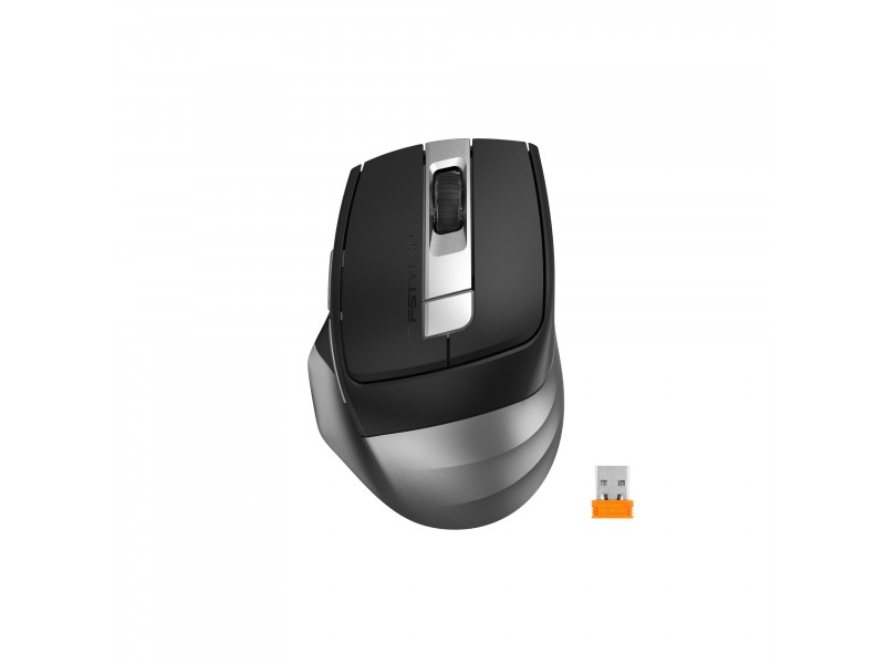 Безжична мишка A4tech FB35CS Fstyler, Bluetooth, 2.4GHz, Литиево-йонна батерия, Безшумна, Сив