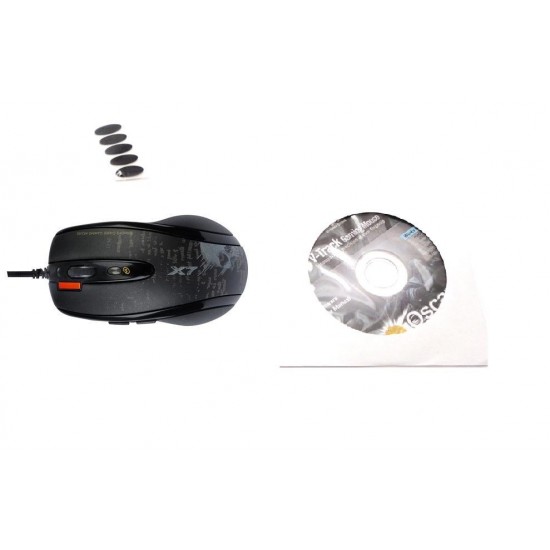 Геймърска мишка A4tech, V-track F5, Лазерна, Кабел, USB