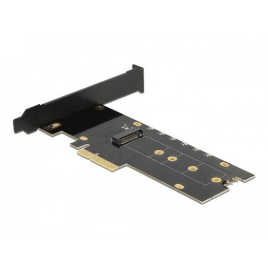 Карта за разширение на слотове Delock, PCI Express x4 към 1 x internal NVMe M.2 Key M, RGB LED, Low Profile