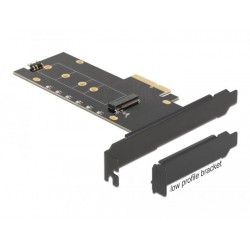 Карта за разширение на слотове Delock, PCI Express x4 към 1 x internal NVMe M.2 Key M, RGB LED, Low Profile