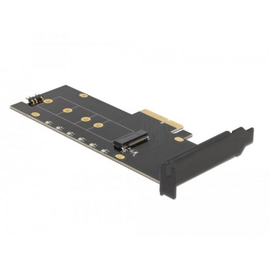 Карта за разширение на слотове Delock, PCI Express x4 към 1 x internal NVMe M.2 Key M, RGB LED, Low Profile