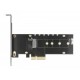 Карта за разширение на слотове Delock, PCI Express x4 към 1 x internal NVMe M.2 Key M, RGB LED, Low Profile