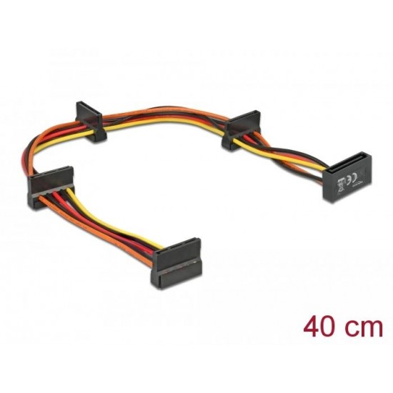 Кабел Power SATA  > 4 x SATA 15 Pin, 40cm