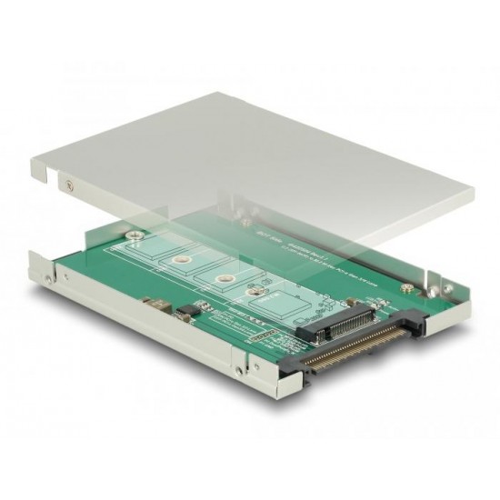 Конвертор DeLock, U.2 SFF-8639 - M.2 NVMe Key M, 2.5
