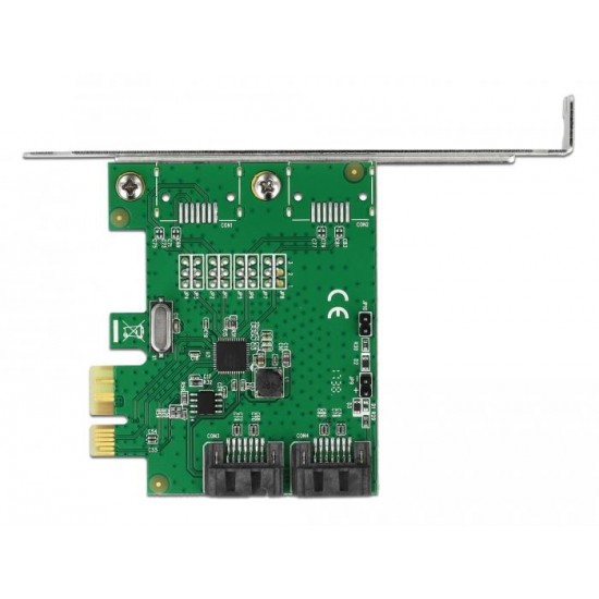 Карта Delock, PCI Express x1 към 2 port SATA, RAID