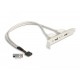 Скоба Delock, За монтаж в PC, USB 10 pin към 2 x USB 2.0 type A