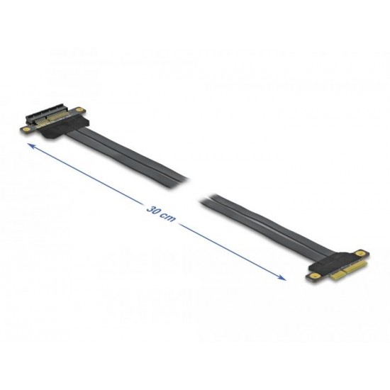 Riser карта DeLock, PCI Express x4 към x4, 30 см.