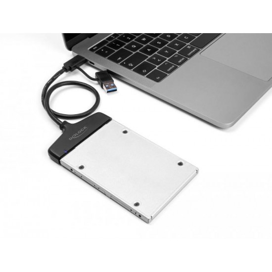 Конвертор Delock, USB-C / USB-A - SATA 6 Gb/s