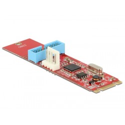 Адаптер Delock, M.2 Key B+M мъжко към 1 x USB 5 Gbps Pin Header