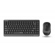 Комплект клавиатура и мишка A4TECH Fstyler F1110Q, Безжичен, Сива
