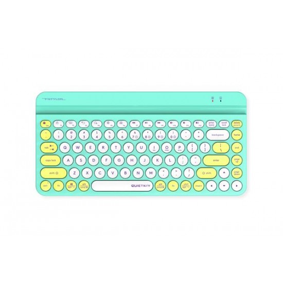 Безжична клавиатура A4tech Fstyler FBK30, Bluetooth, 2.4G, Стойка за телефон, Кирилизирана, Авокадо