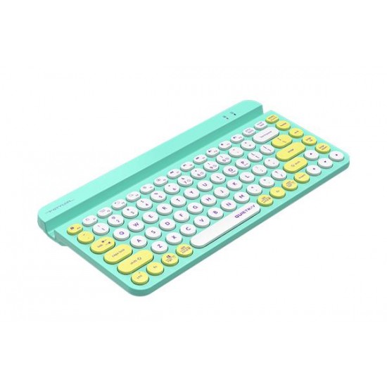 Безжична клавиатура A4tech Fstyler FBK30, Bluetooth, 2.4G, Стойка за телефон, Кирилизирана, Авокадо