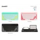 Безжична клавиатура A4tech Fstyler FBK30, Bluetooth, 2.4G, Стойка за телефон, Кирилизирана, Розова
