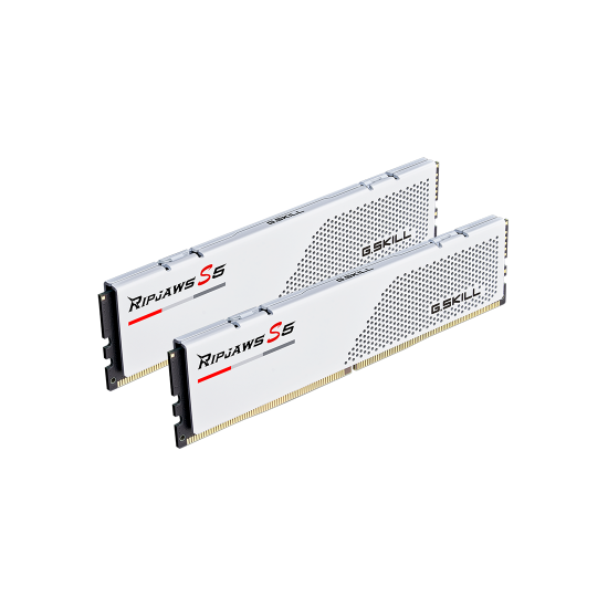 Памет G.SKILL Ripjaws S5 White, 32GB(2x16GB), DDR5, PC5-41600, 5200MHz, CL36, F5-5200J3636C16GX2-RS5W