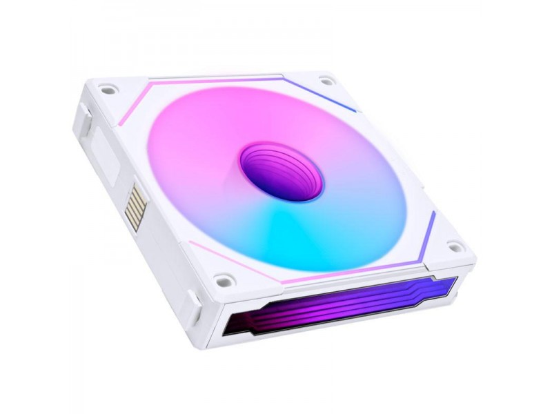 Вентилатор Lian-Li UNI SL-INF Reverse Blade, 120 мм, ARGB PWM, Бял