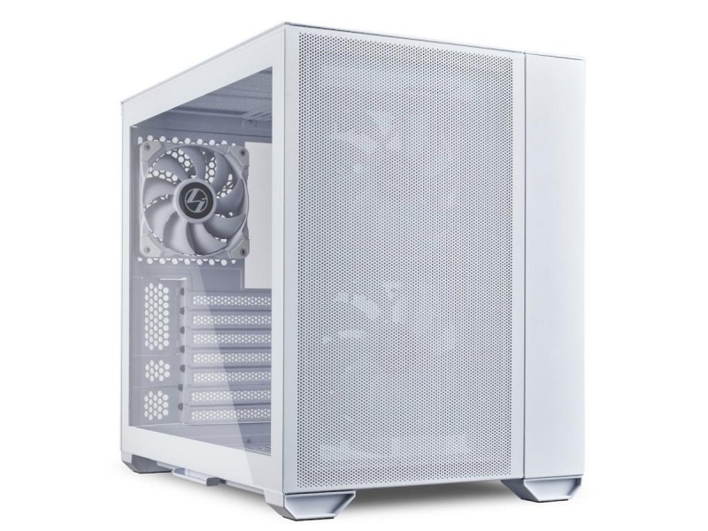 Кутия Lian Li O11 Air Mini Tower, Tempered Glass, Бяла
