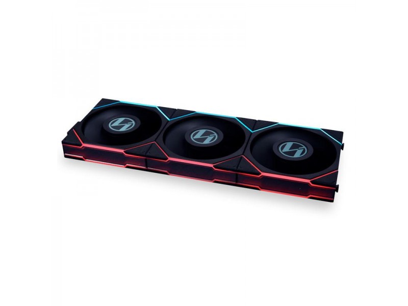Комплект 3 броя Вентилатор Lian Li UNI FAN TL LCD 120mm - Black