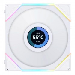 Комплект 3 броя Вентилатор Lian Li UNI FAN TL LCD 120mm - White Комплект 3 броя Вентилатор Lian Li UNI FAN TL LCD 120mm - White
