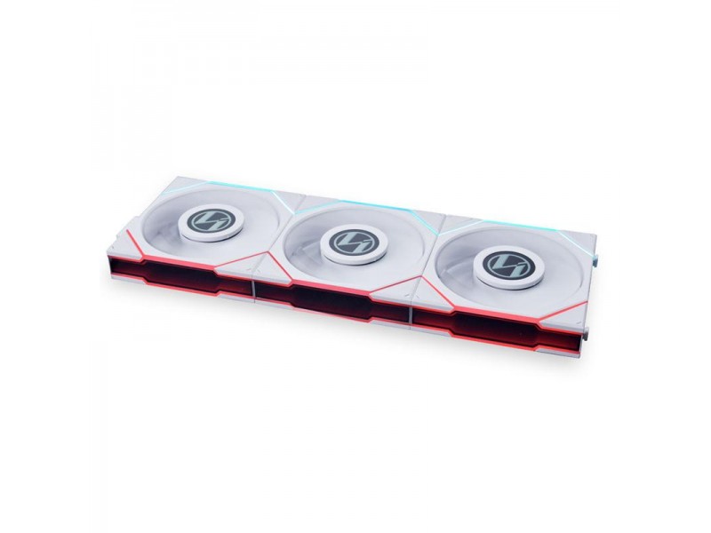 Комплект 3 броя Вентилатор Lian Li UNI FAN TL LCD 120mm - White