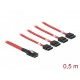 Интерфейсен кабел DeLock, Mini SAS SFF-8087 > 4 x SATA 7 pin, 0.5 m