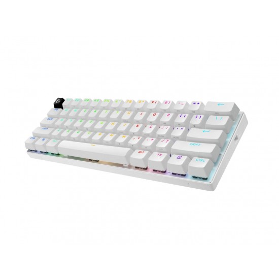 Геймърска клавиатура Logitech Pro X 60 Tactile White, KEYCONTROL, LIGHTSYNC, RGB, Бяла