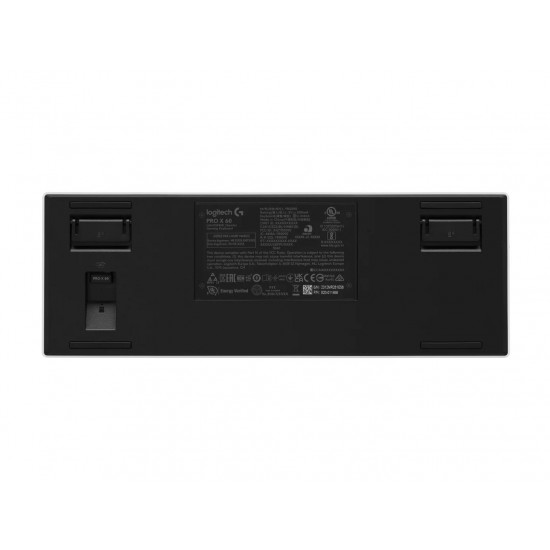 Геймърска клавиатура Logitech Pro X 60 Tactile White, KEYCONTROL, LIGHTSYNC, RGB, Бяла