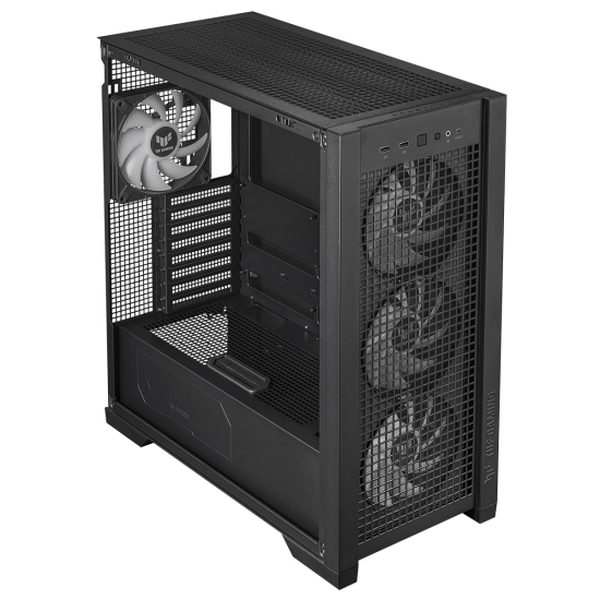 Кутия ASUS TUF GAMING GT302 Tempered Glass, ARGB, Black