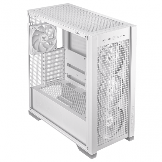 Кутия ASUS TUF GAMING GT302 Tempered Glass, ARGB, White