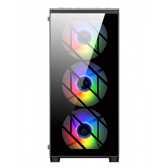 Кутия FSP CMT192 TG ATX Mid Tower, Черна