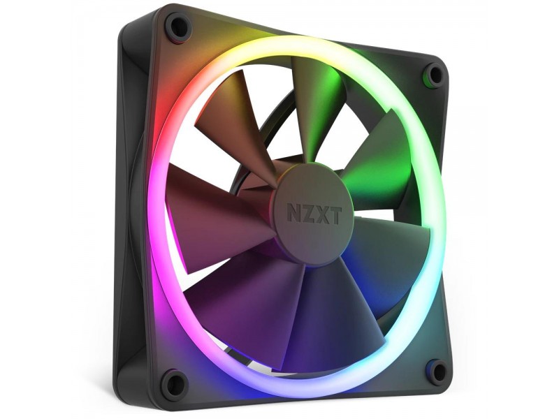 Вентилатор NZXT F120 RGB Черен