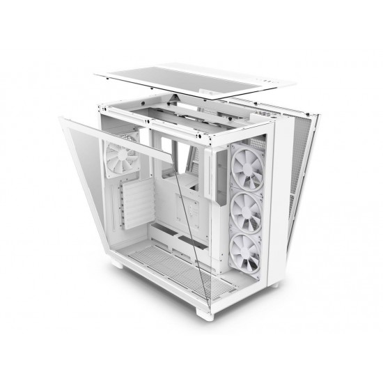 Кутия NZXT H9 Elite Matte White - Middle Tower