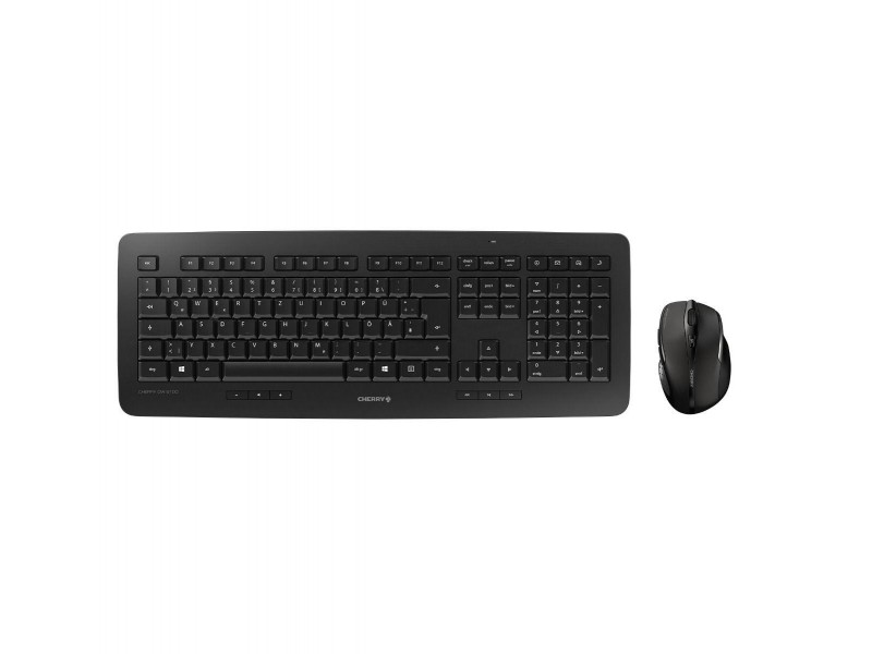 Комплект клавиатура с мишка CHERRY DW 5100, безжичен, 2.4 GHz, Черен