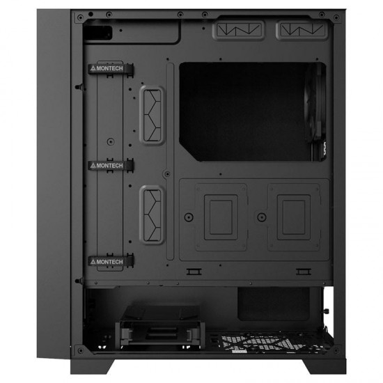 Кутия MONTECH AIR Silent, TG, Mid-Tower, Черна