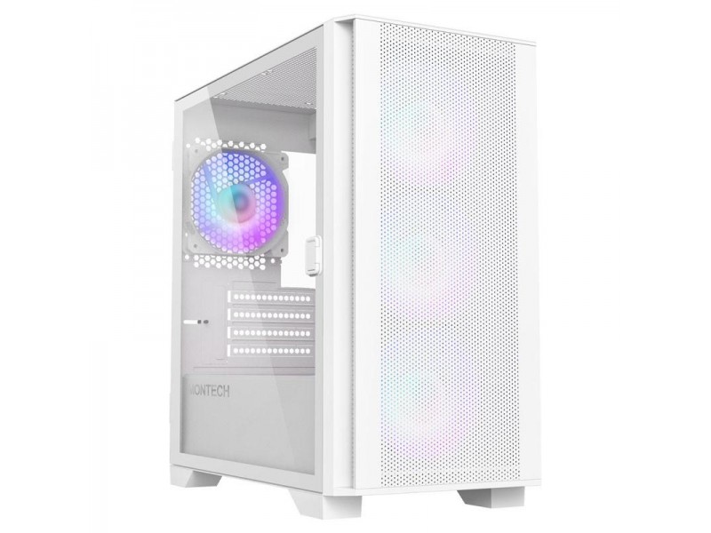 Кутия MONTECH AIR 100 ARGB, TG, Micro-ATX, Бяла