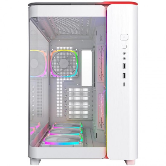 Кутия MONTECH KING 95 PRO ARGB, TG, Mid-Tower, Бяла