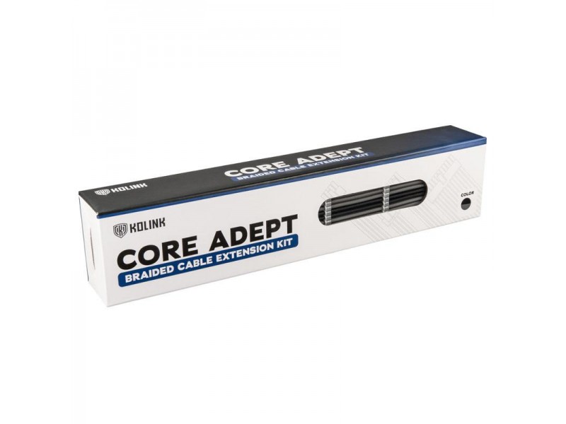 Комплект оплетени кабели Kolink Core, Black/Grey