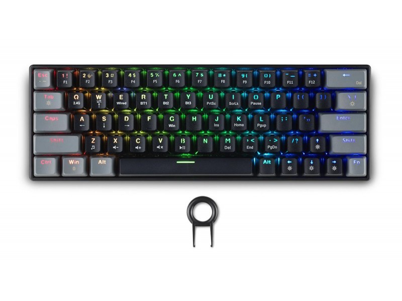 Геймърска безжична клавиатура Spartan Gear Pegasus 2 RGB Black/Grey