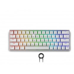 Геймърска безжична клавиатура Spartan Gear Pegasus 2 RGB White